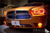 Oracle 11-12 Dodge Charger LED Fog Light Halo Kit - Red - 1119-003 Photo - lifestyle view
