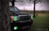 Oracle 08-13 GMC Sierra LED Round Ring Headlight Halo Kit - UV/Purple - 2653-007 Photo - lifestyle view