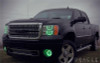 Oracle 08-13 GMC Sierra LED Round Ring Headlight Halo Kit - UV/Purple - 2653-007 Photo - lifestyle view