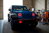 Oracle 07-17 Jeep Wrangler Surface Mount LED Headlight Halo Kit - Red - 3943-003 Photo - lifestyle view