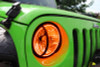 Oracle 07-17 Jeep Wrangler Surface Mount LED Headlight Halo Kit - Amber - 3943-005 Photo - lifestyle view