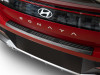 WeatherTech 24-26 Hyundai Sonata Behind 2nd Row BumperTopper - Black - BP0164 Photo - Mounted