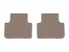 WeatherTech 17-25 Audi Q7 2nd Row Rear All-Weather Floor Mats - Tan - W692TN Photo - Primary