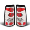 Raxiom 99-02 Chevrolet Silverado 1500 Fleetside Axial Series Tail Lights- Chrome - Red/Clear Lens - S112725 Photo - Primary