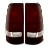 Raxiom 99-02 Chevrolet Silverado 1500 Fleetside Axial Series Tail Lights- Black- Midnight Red Lens - S112736 Photo - Primary