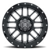 ICON Alpha 20x9 / 6x5.5 / 16mm / 5.625in BS Gloss Black Wheel w/ Milled Windows - 1220909056GBMW Photo - Unmounted