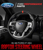 Ford Racing 2015-2018 F-150 Raptor Performance Steering Wheel Kit - Red Sightline - M-3600-F15RRD