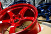 Gram Lights 57CR 18x9.5 +38 5x114.3 Milano Red Wheel - WGCRX38EMRP