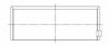 ACL Chrysler V8 318-340-360 Race Series (STD Size) Connecting Rod Bearing Set - 1B481H-STD Technical Drawing