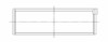 ACL Acura/Honda K20A2/K24A 0.025mm Oversized High Performance Rod Bearing Set - 4B1972H-.025 Technical Drawing