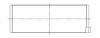 ACL Mazda B6/BP/BP-T 1.6/1.8L .50mm Oversized High Performance Rod Bearing Set - 4B8351H-.50 Technical Drawing