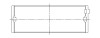 ACL Mitsubishi 4G93 1834CC Standard Size High Performance Main Bearing Set - 5M8037H-STD Technical Drawing