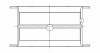 ACL Chevrolet V8 396/402/427/454 Race Series 20 Oversize Main Bearing Set - 5M829H-20 Technical Drawing