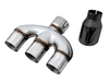 AWE Tuning Honda Civic Si 10th Gen 1.5L Turbo Dual-to-Triple Tip Conversion Kit - Diamond Black Tip - 3810-53020 Photo - Primary