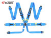 Cusco Universal 6 Point 3in Shoulder 3in Lap w/Eyebolts (7/16-20UNF Thread) FIA Racing Harness- Blue - 00B CRH N6BL User 1