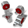 Innovative 88-91 Honda Civic (B-Series/Cable Trans) Silver Billet Aluminum Solid Bushing Mount Kit - B19150-SLD User 1