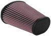 K&N Universal Clamp-On Air Filter 2.844x4.813in Flg ID x 6.5x4.75in B OD x 4.5x3.25in T OD x 7.5in H - RU-5063 Photo - Primary