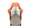 NRG FRP Bucket Seat ULTRA Edition W/ Grey Pearlized Back / Orange Microfiber Material - Large - FRP-302OR-ULTRA Photo - Close Up