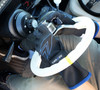 NRG Racing Gloves SFI 3.3 / 5 Approved - Large - GS-500BK-L Photo - Close Up