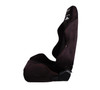 NRG Sport Seats (Pair) Type-R Suede w/NRG Logo - Black w/Red Stitching - RSC-220L/R Photo - Close Up