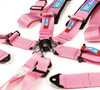 NRG 5PT 3in. Seat Belt Harness / Cam Lock - Pink - SBH-B6PCPK Photo - Close Up