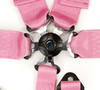 NRG 5PT 3in. Seat Belt Harness / Cam Lock - Pink - SBH-B6PCPK Photo - Close Up