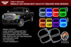 Oracle Ford F250/350 11-16 Halo Kit (Square Ring Design) - ColorSHIFT w/ BC1 Controller - 2383-335 Product Specifications Sheet