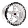 Weld S71 17x10 / 5x115mm BP / 6.7in. BS Polished Wheel (High Pad) - Black Single Beadlock MT - 71HP7100W67F User 1