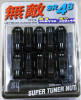Wheel Mate Muteki SR48 Open End Lug Nuts - Black 12x1.50 48mm - 32906B