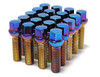 Wheel Mate Mevius Lug Bolt Set of 20 - Chrome Neon 14x1.50 27mm Cone 60 DEG TAP - 40601N Photo - Primary