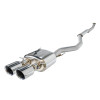 Remark 2017 Civic Si 4 Door Sedan Cat Back Exhaust w/Stainless Double Wall Tip (Not Resonated) - RK-C1076H-02