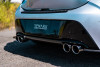 Remark 2019+ Toyota Corolla Hatchback Quad-Exit Cat-Back Exhaust Burnt Stainless Steel - RK-C4063T-01P