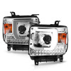 ANZO 14-15 GMC Sierra 1500/2500HD/3500HD Plank Style Projector Headlight - Chrome Housing - 111553 User 1