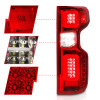 Anzo 19-21 Chevy Silverado Work Truck Full LED Tailights Chrome Housing Red Lens G2(w/C Light Bars) - 311419 Photo - Unmounted