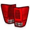 Anzo 04-15 Nissan Titan Full LED Tailights Chrome Housing Red/Clear Lens - 311422 Photo - Unmounted