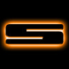 ORACLE Lighting Universal Illuminated LED Letter Badges - Matte Black Surface Finish - S - 3141-S-005 Photo - Primary