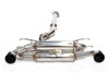 Invidia 12-21 Subaru BR-Z/FR-S/ Toyota GR86 2022+ Gemini/R400 Single Layer Titanium Tip Cat-back Exhaust - HS12SST7GM1ST