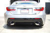 Invidia 14+ Lexus RCF Q300H w/ Rolled Titanium Tips Cat-Back Exhaust - HS14LRF3TH