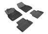 3D MAXpider 2013-2015 Chevrolet Malibu Kagu 1st & 2nd Row Floormats - Black - L1CH06301509 Photo - Primary