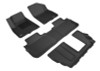 3D MAXpider 2017-2020 GMC Acadia Kagu 1st & 2nd & 3rd Row Floormats - Black - L1GM02101509 Photo - Primary
