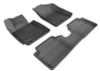 3D MAXpider 2012-2017 Hyundai Veloster Kagu 1st & 2nd Row Floormats - Black - L1HY02401509 Photo - Primary