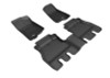 3D MAXpider 2018-2020 Jeep Wrangler JL Unlimited Kagu 1st & 2nd Row Floormats - Black - L1JP01901509 Photo - Primary