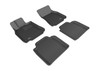 3D MAXpider 2007-2012 Lexus LS460L Kagu 1st & 2nd Row Floormats - Black - L1LX04001509 Photo - Primary
