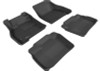 3D MAXpider 2011-2012 Nissan Leaf Kagu 1st & 2nd Row Floormats - Black - L1NS04901509 Photo - Primary