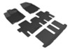 3D MAXpider 2013-2019 Nissan Pathfinder Kagu 1st & 2nd & 3rd Row Floormats - Black - L1NS10701509 Photo - Primary