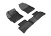 3D MAXpider 2019-2020 Toyota Corolla Hatchback Kagu 1st/2nd Row Floormats - Black - L1TY24601509 Photo - Primary