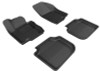 3D MAXpider 2012-2019 Volkswagen Passat Kagu 1st & 2nd Row Floormats - Black - L1VW05601509 Photo - Primary