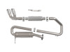 aFe 18-21 Suzuki Jimny Takeda 2-1/4in. 304 SS Cat-Back Exhaust w/ Polished Tip - 49-37020-P Photo - Unmounted
