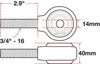 SPC Performance XAXIS Rod End Ball Joint - 15785 Photo - Unmounted