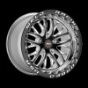 Weld S82 17x11 / 5x4.75 BP / 7.7in. BS / 43mm Offset Black Wheel (High Pad) - Black Single Beadlock - 82HB7110B77F Photo - Primary